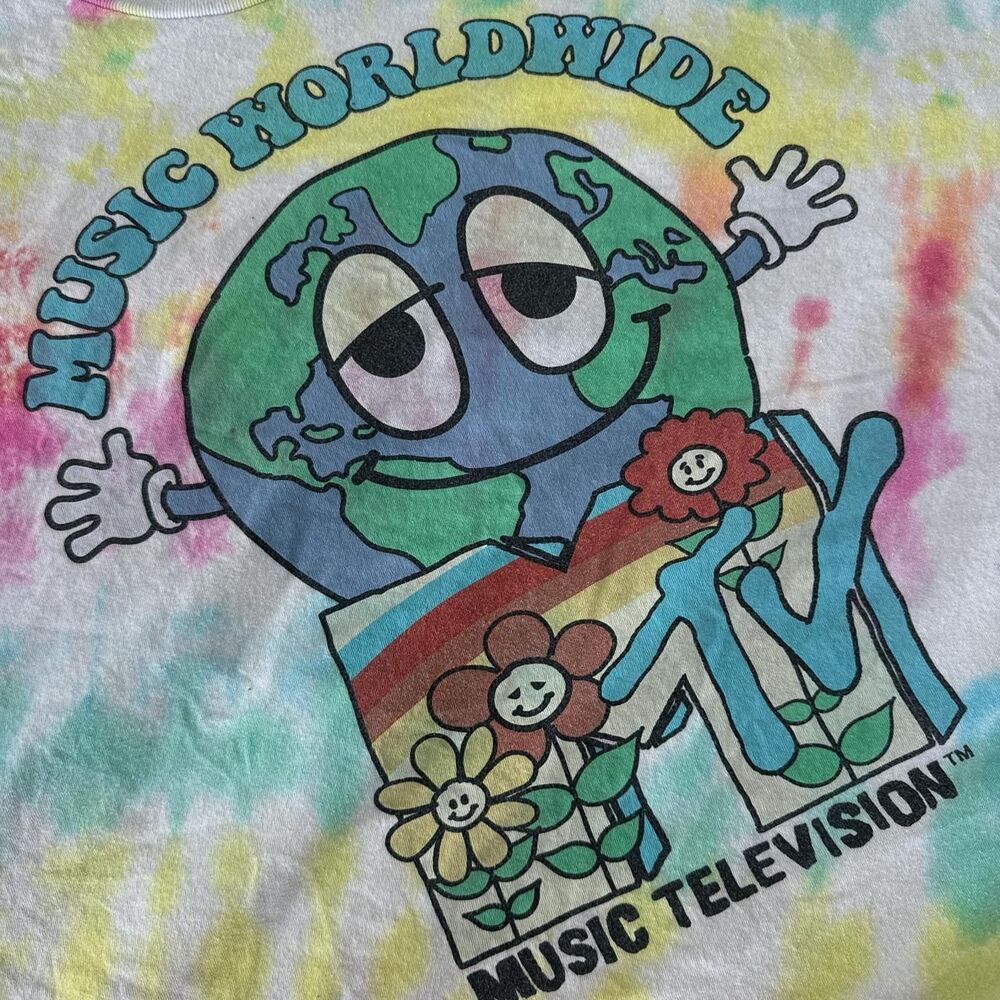 Custom Tie Dye MTV Music Worldwide Tee